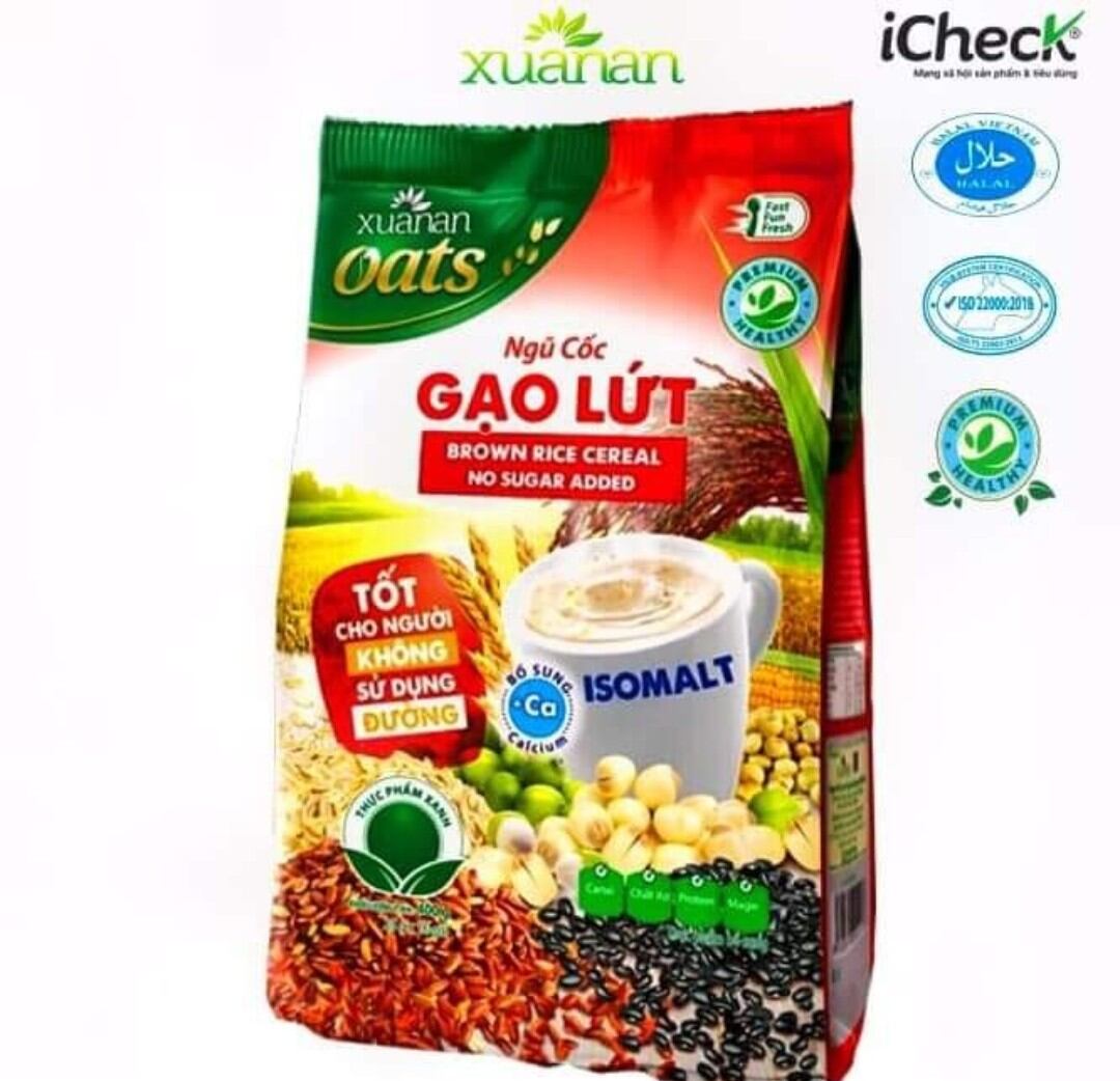 Combo 5 gói ngũ cốc gạo lứt không đường ( ăn kiêng ) ( có tặng km)