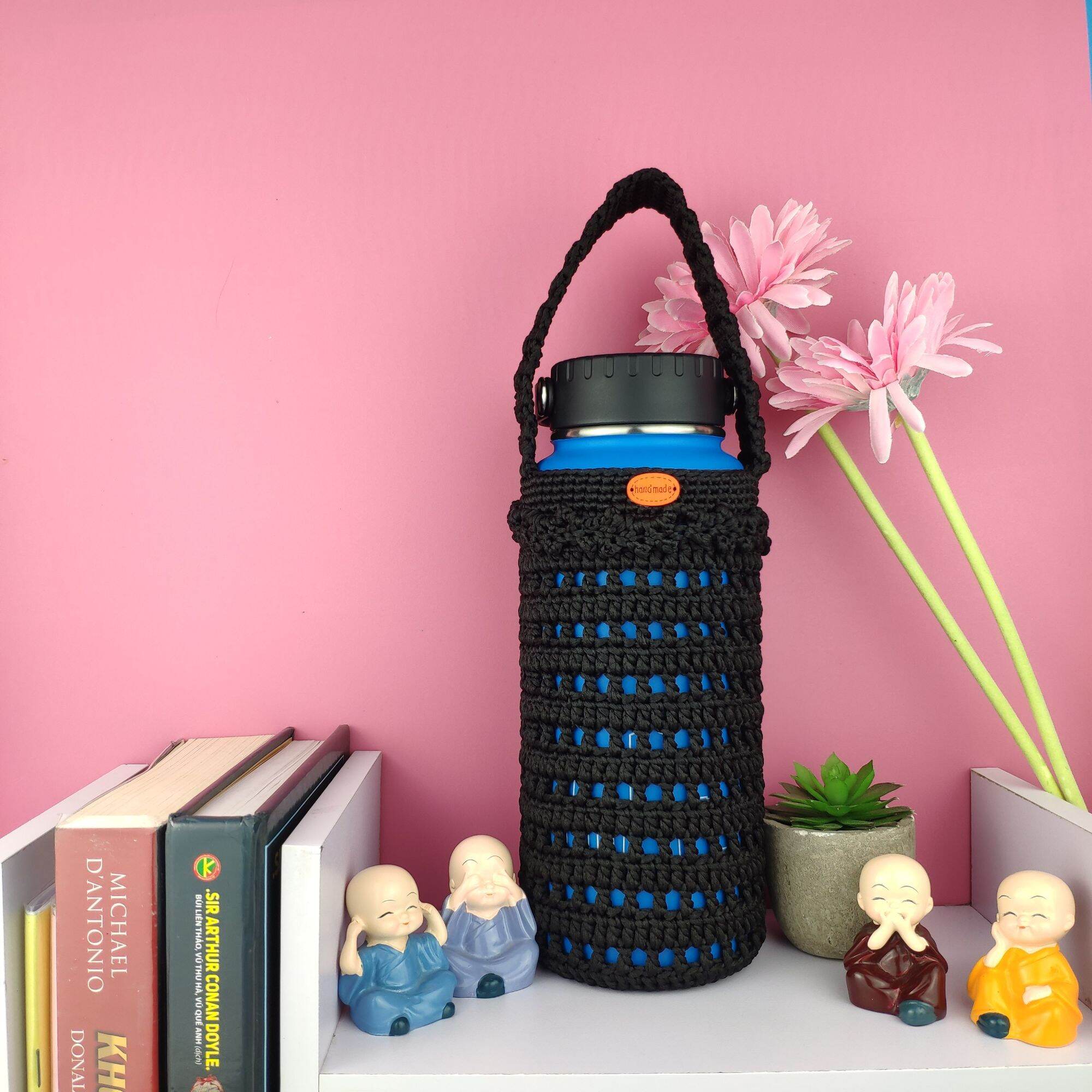 Túi đựng ly giữ nhiệt size 800-890ml, chất liệu sợi Việt Nam, kích thước 9x20 cm, phù hợp cho trẻ sơ sinh và trẻ nhỏ.