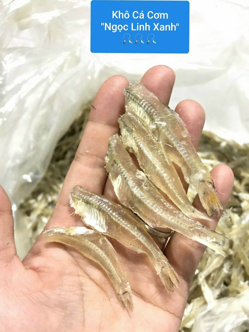 Khô cá cơm trắng phú quốc loại 500g/90k