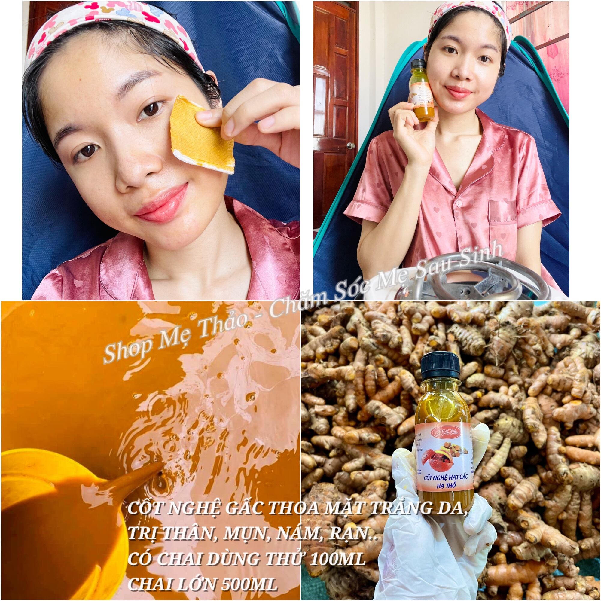 CỐT NGHỆ HẠT GẤC HẠ THỔ (FACE 100ML)