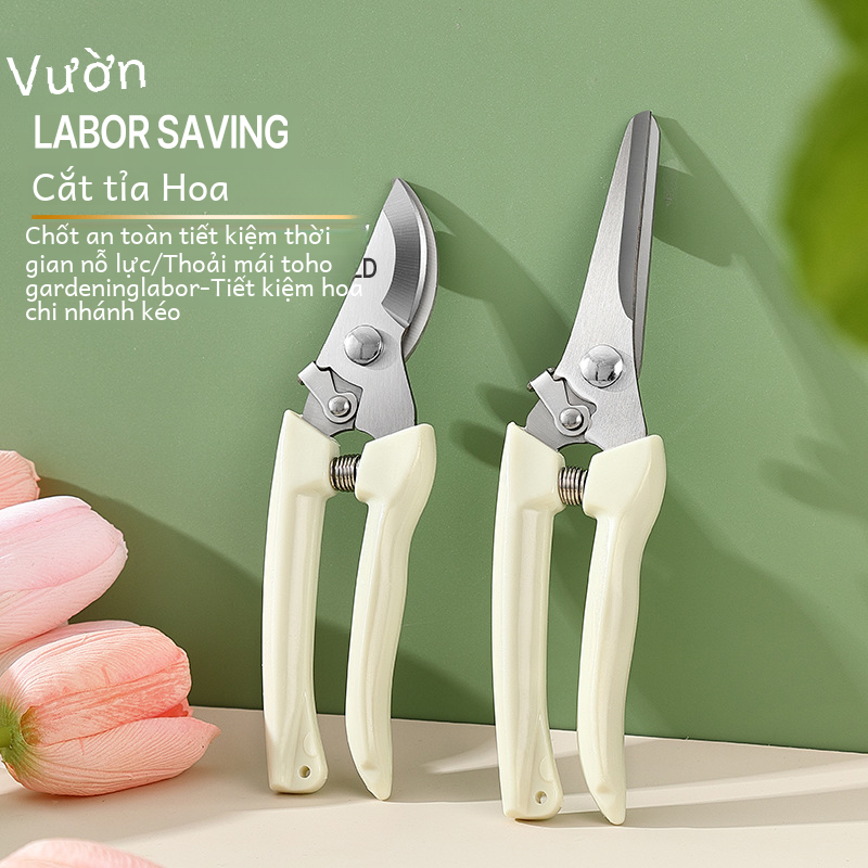 Vườn Chuyên Nghiệp Kéo Cắt Tỉa Kim Loại Dụng Cụ Cầm Tay Cho Cây Cảnh Làm Vườn Vườn Cây Ăn Quả Tông Đơ Cắt Xay Thịt Dịch Vụ 24h