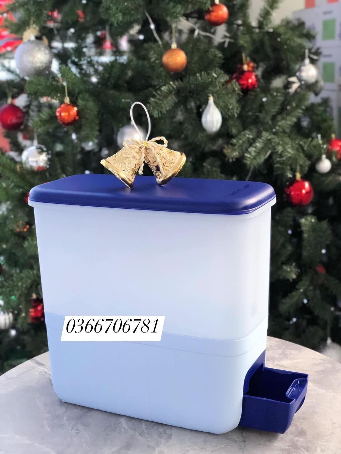 [HCM]Thùng gạo Tupperware ( đựng được 10kg gạo )