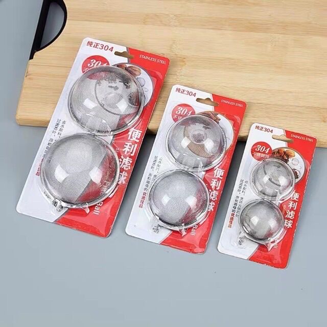 Quả lọc trà,lọc phở,lọc thảo dược inox 304 cỡ to 9cm
