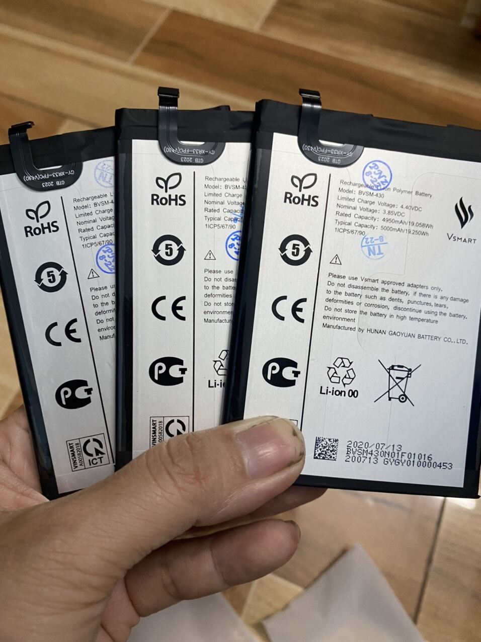 Pin vsmart joy 3/ joy 3 plus /v430a /BVSM 430/Live 4 (ảnh thực tế)