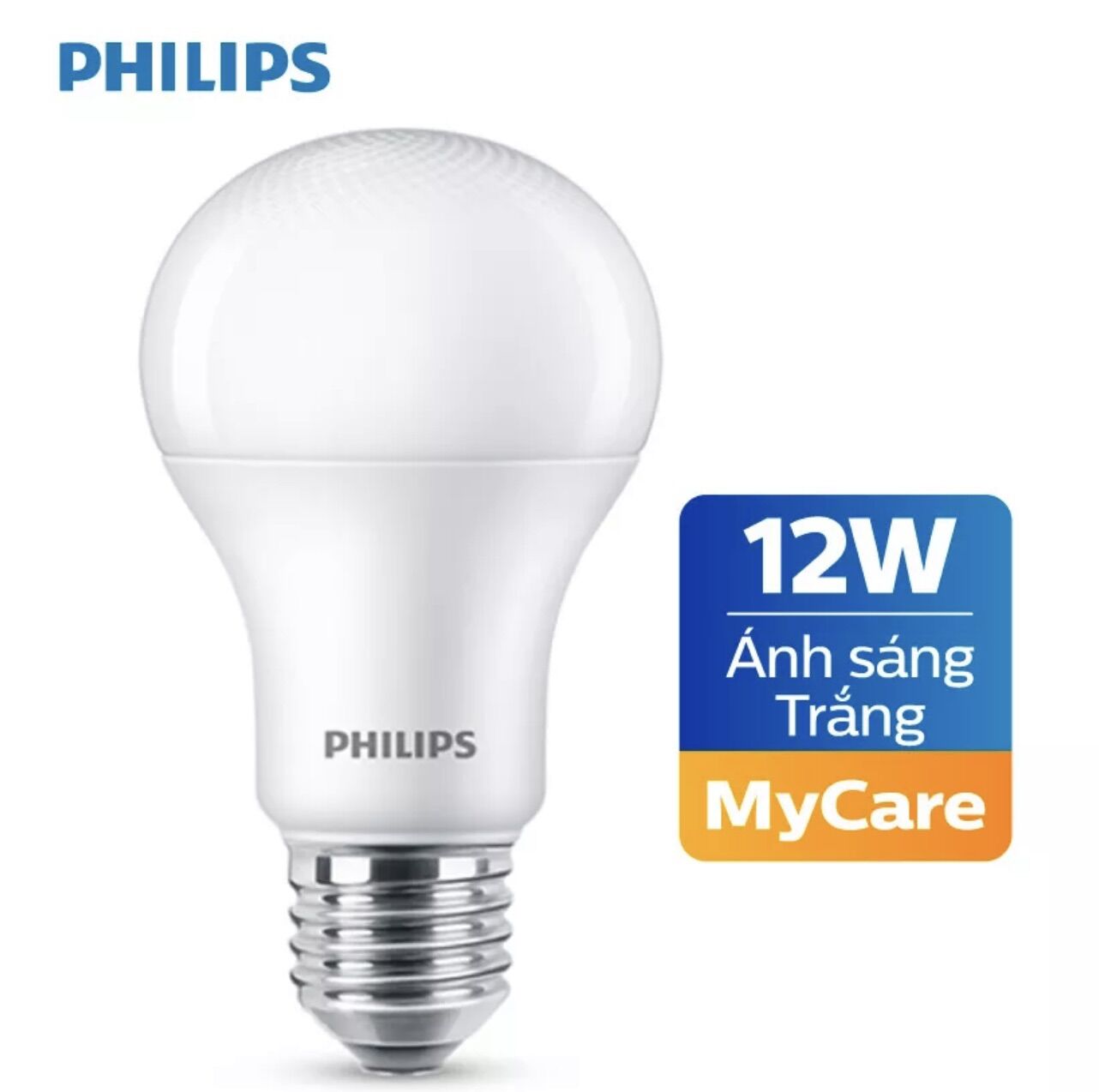 Bóng led bulb mycare 12w a60 e27 philips. bóng đèn tròn kín nước 12w cao cấp philips. bh 12 tháng chính hãng philips