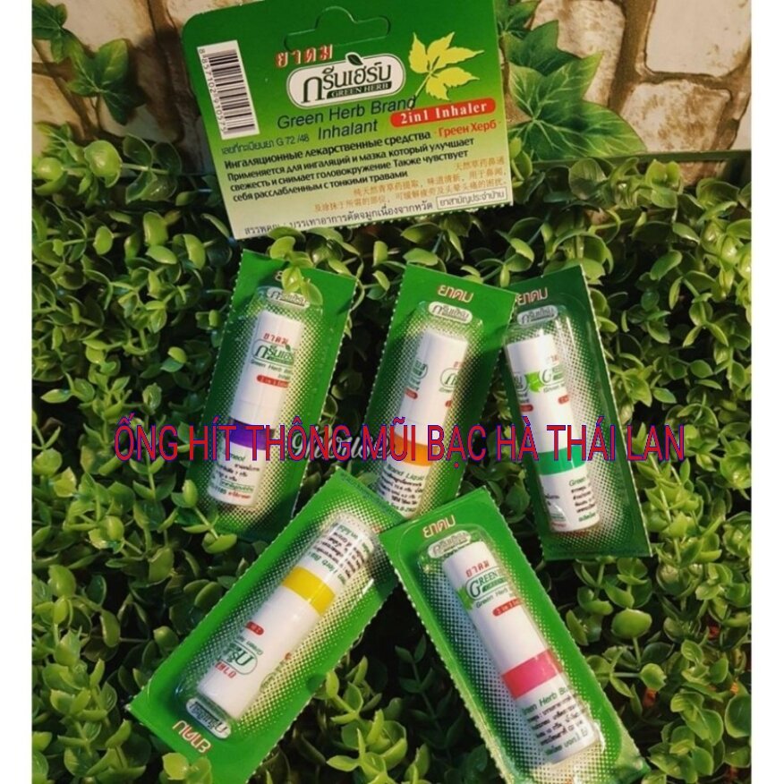 [HCM] ỐNG HÍT THÔNG  MŨI BẠC HÀ THÁI LAN   2 ĐẦU HÍT mũi