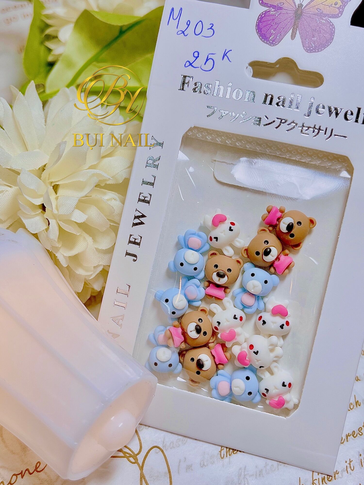 CHARM GẤU M203 set 15viên