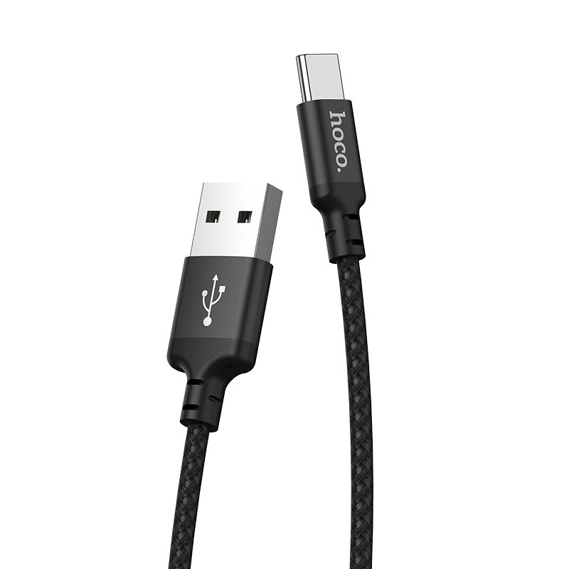 ( Type C ) Cáp sạc nhanh 3A hoco x14 dây dù dài 1m