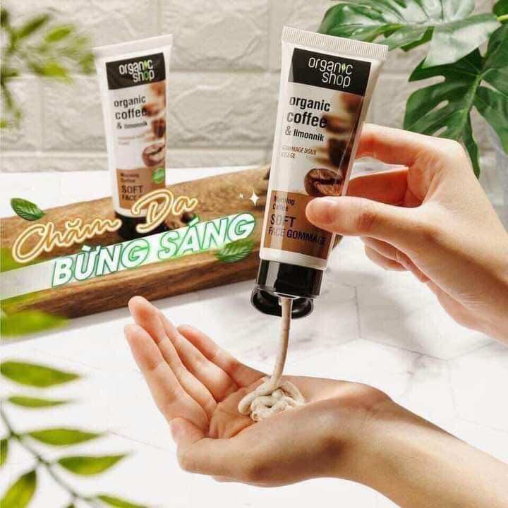 Tẩy tế bào chết mặt Cafe Organic