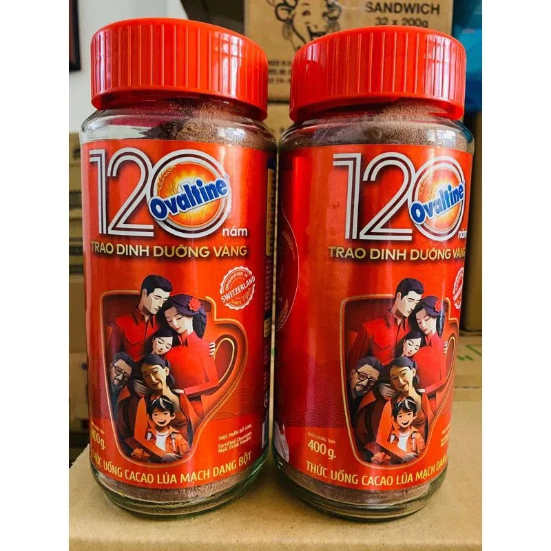 [Hàng chính hãng]Bột Cacao Lúa Mạch Ovaltine Hũ 400g