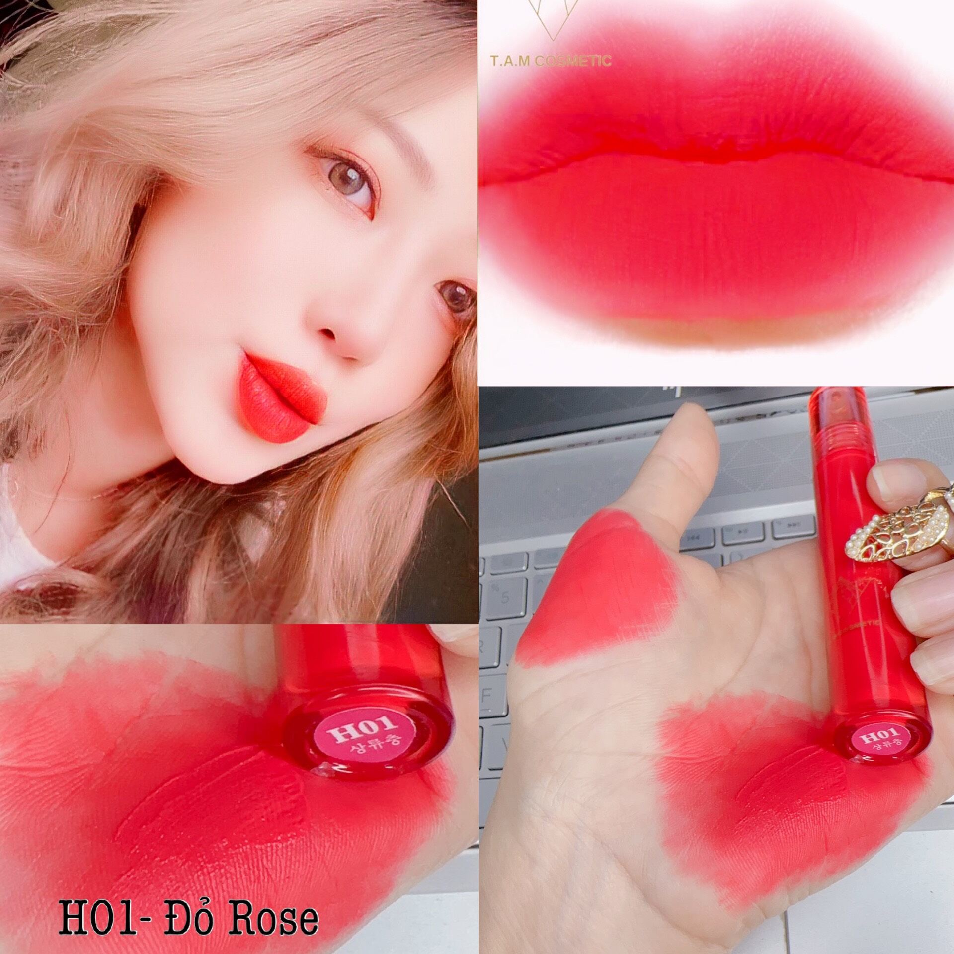 Đỏ rose _Son kem dolly super matte hot trend 2021