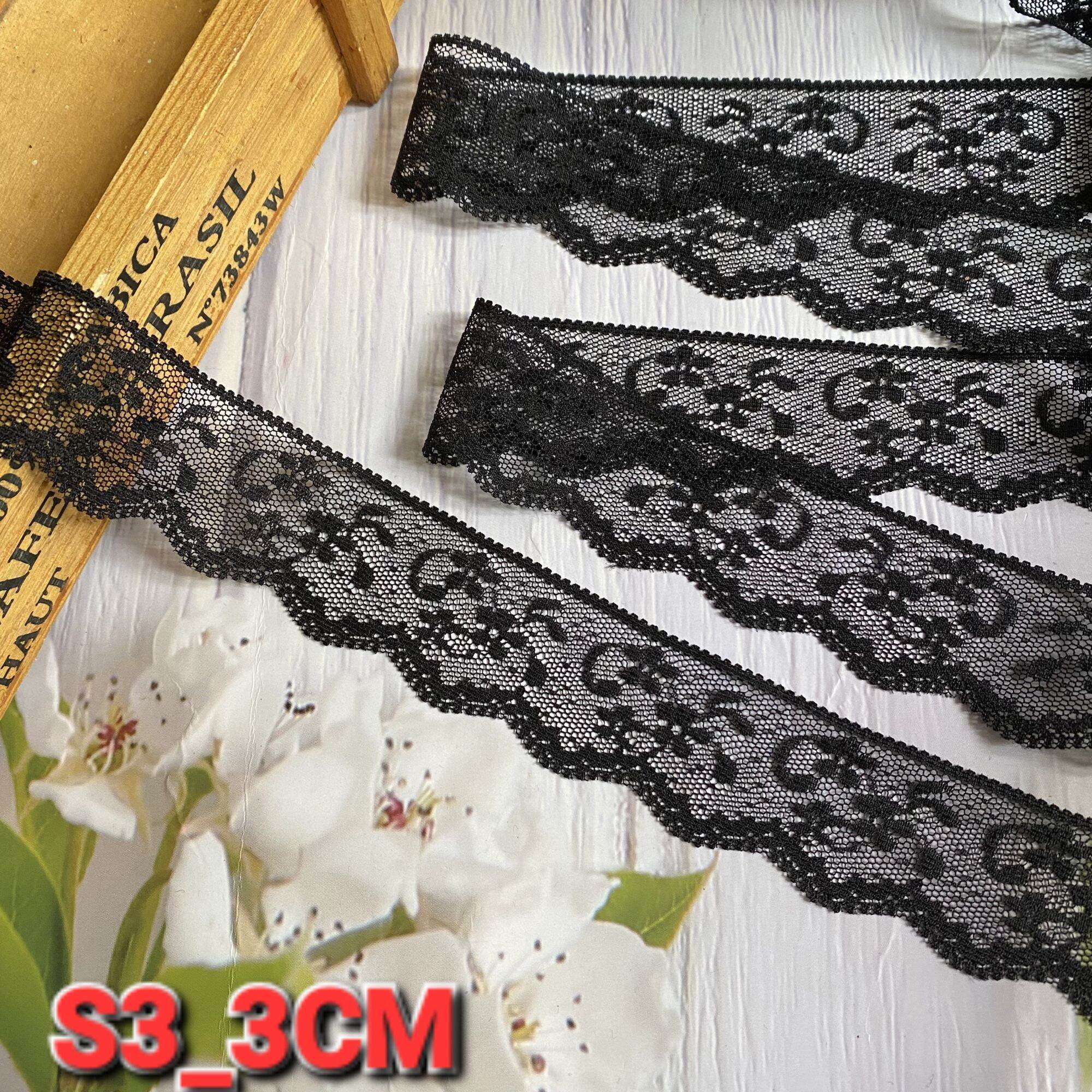 Ren lưới poly mềm ,phụ kiện may vá ,bản rộng 2.4cm_3 cm.