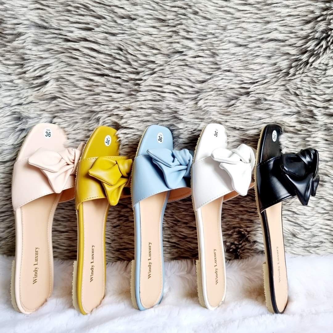 Dép nữ đính nơ luxury cao cấp