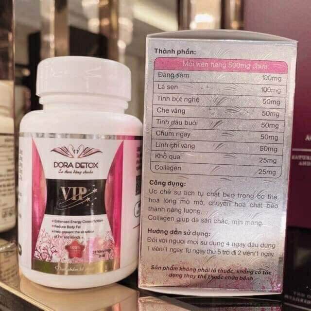 Giảm cân Dora Detox VIP(giảm 4_6k.g)
