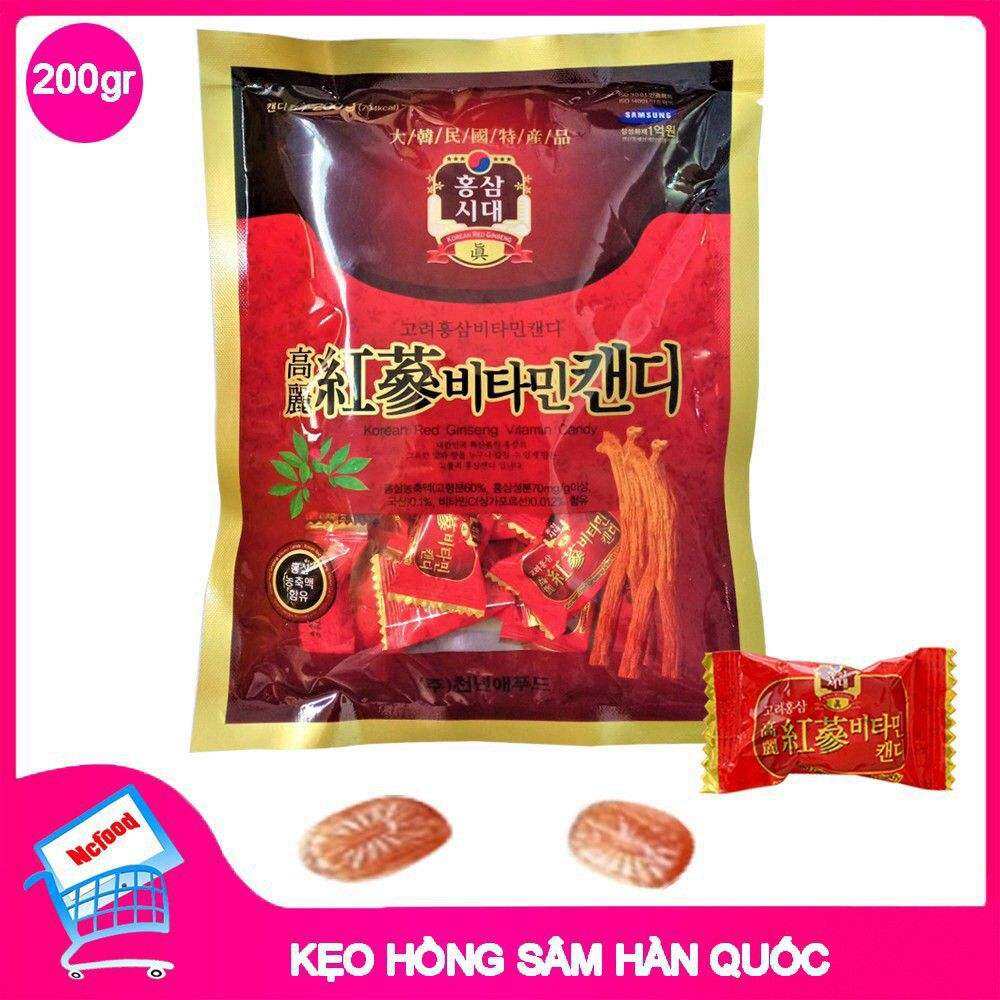3 gói kẹo sâm đỏ