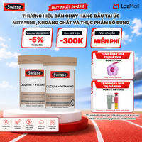 Combo 2 lọ hỗ trợ duy trì mật độ xương Swisse Ultiboost Canxi + Vitamin D3 90 viên/lọ