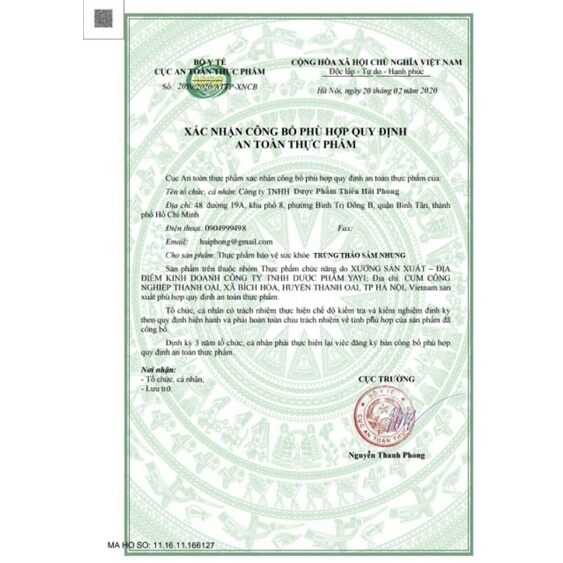Trùng Thảo Sâm Nhung Chính Hãng Malaysia