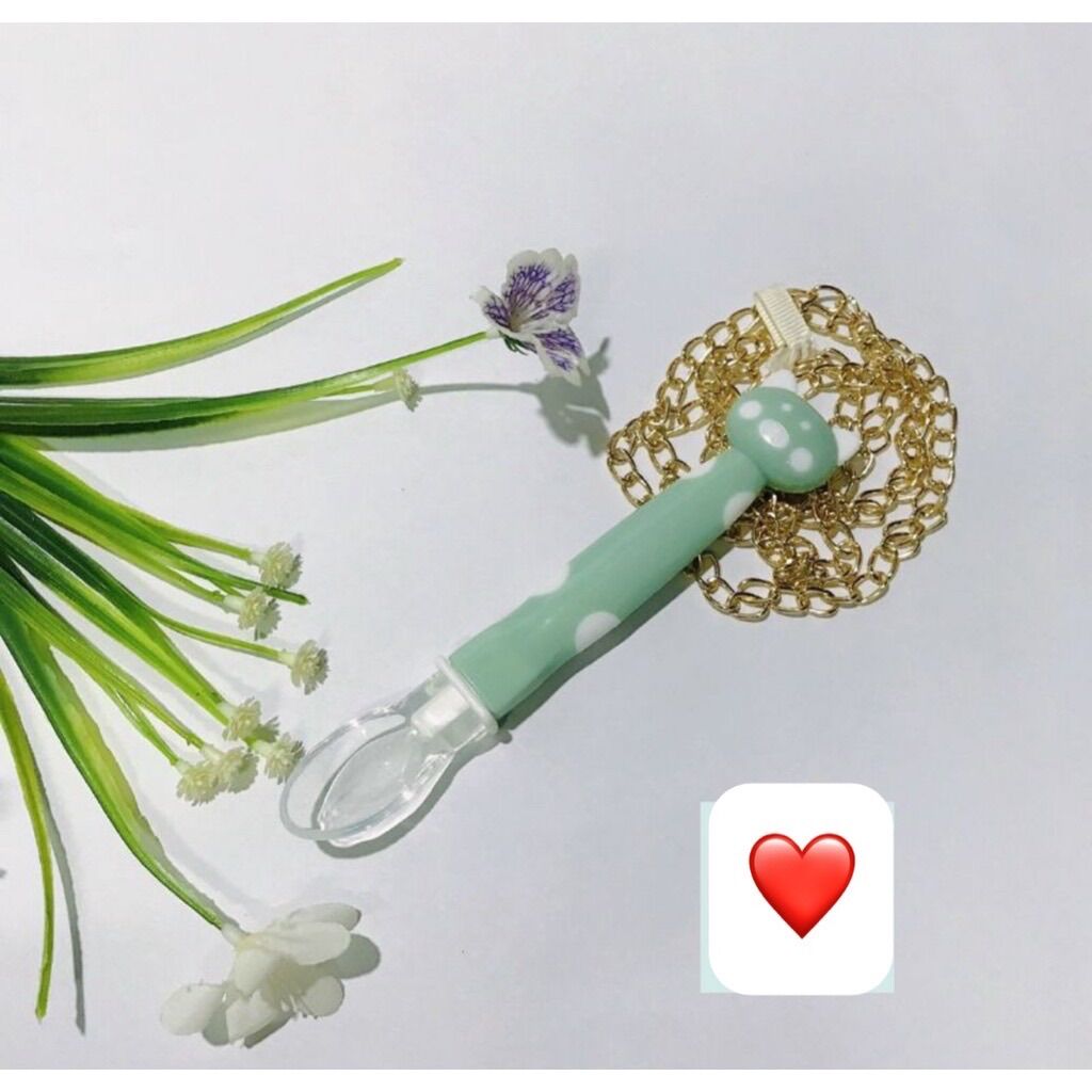 Thìa silicon ăn dặm đầu mèo_thìa mềm cho bé ăn dặm