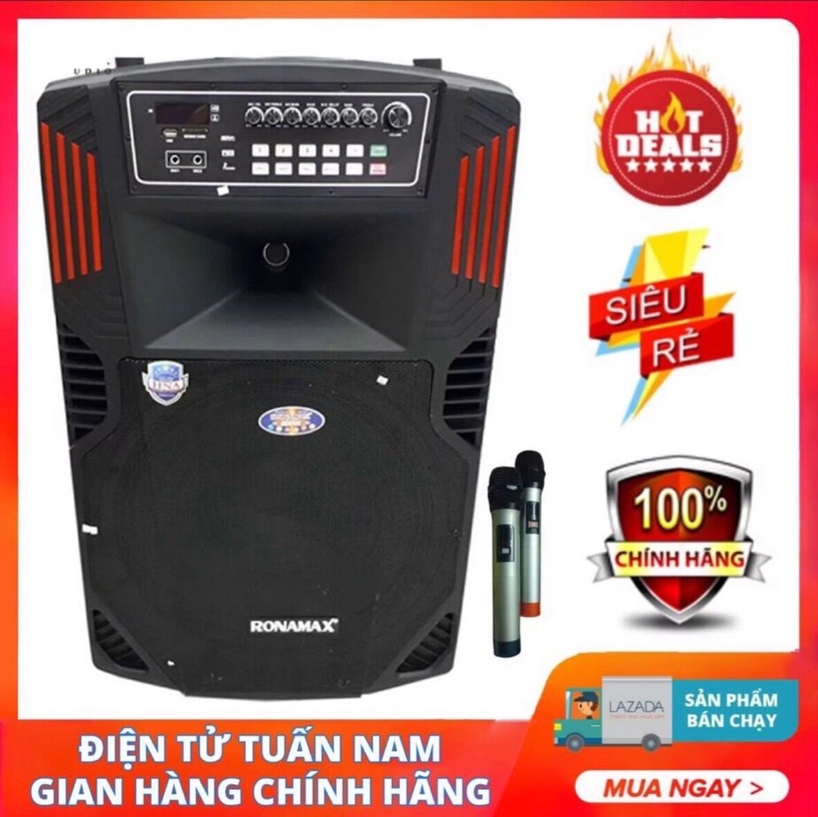 Loa kéo công suất lớn ronamax f18 - 6 tấc