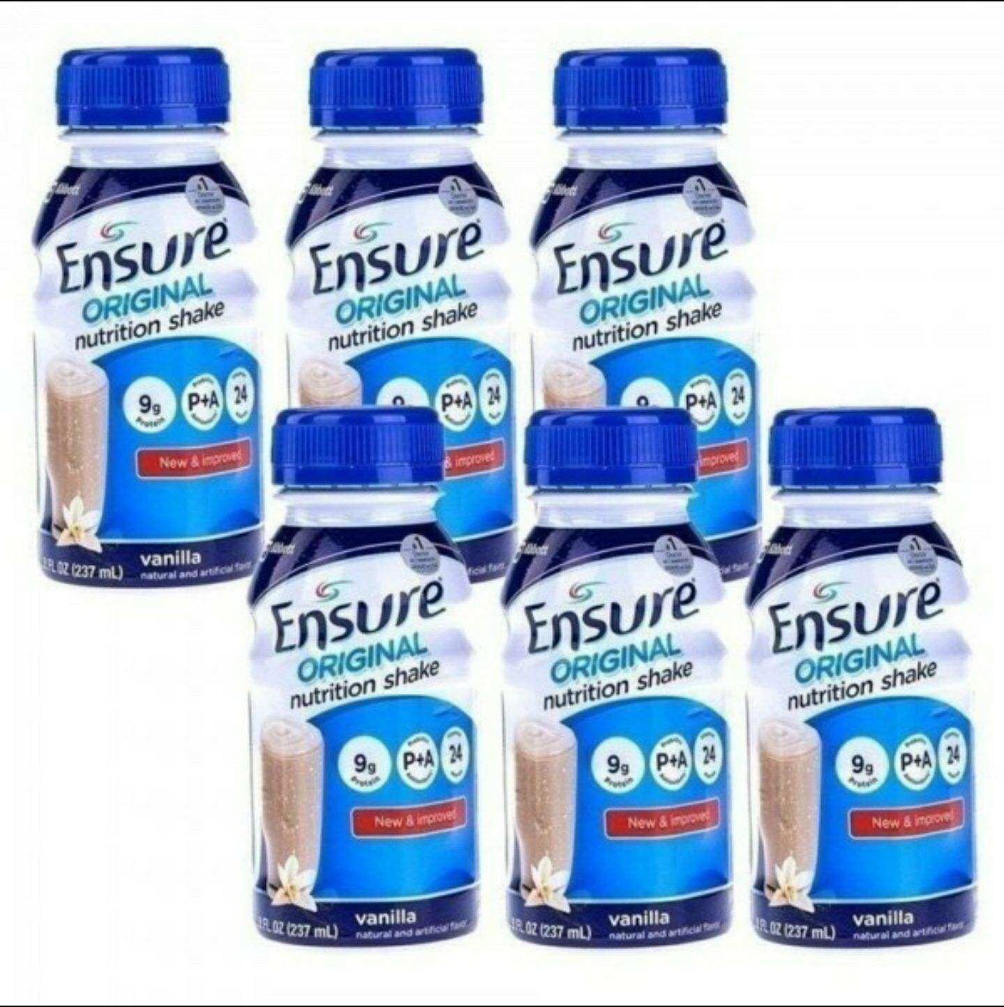 Combo 6 chai sữa Ensure hương vani 237ml date mới