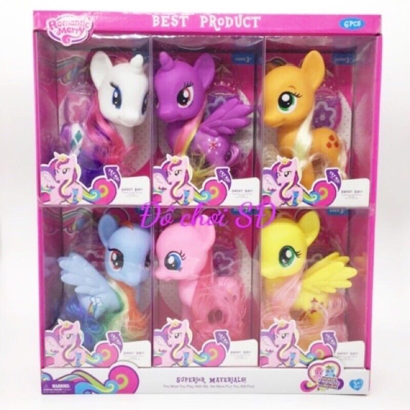 Mô hình ngựa pony - trắng