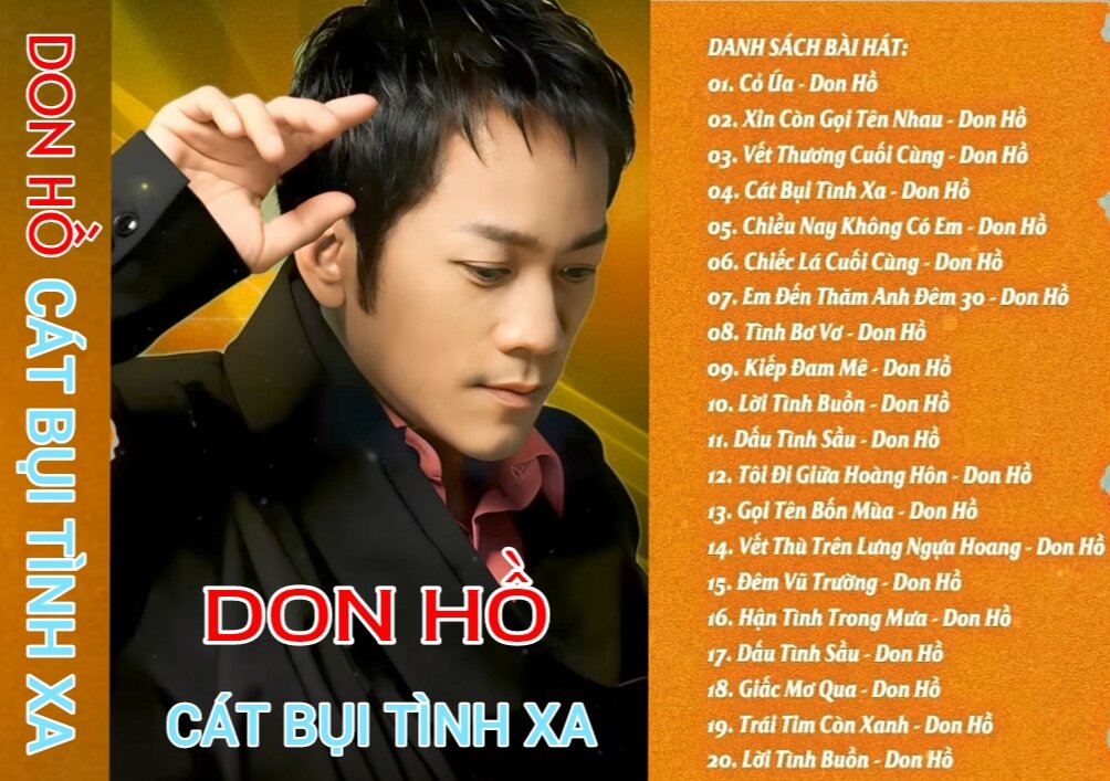 1 cuốn băng cassette , Album tiếng hát Don Hồ - Cát Bụi Tình Xa