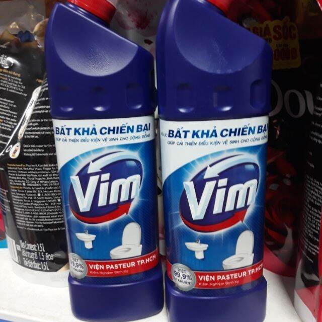 TẨY RỬA BỒN CẦU VÀ NHÀ TẮM VIM 900ml