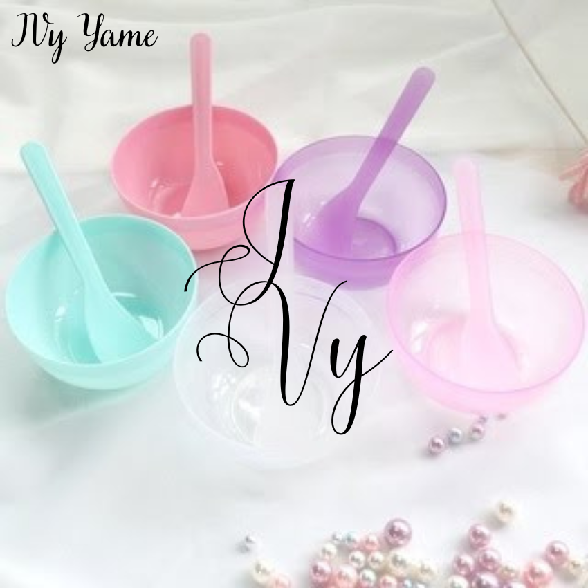 Bộ chén muỗng nhựa Trộn kem body