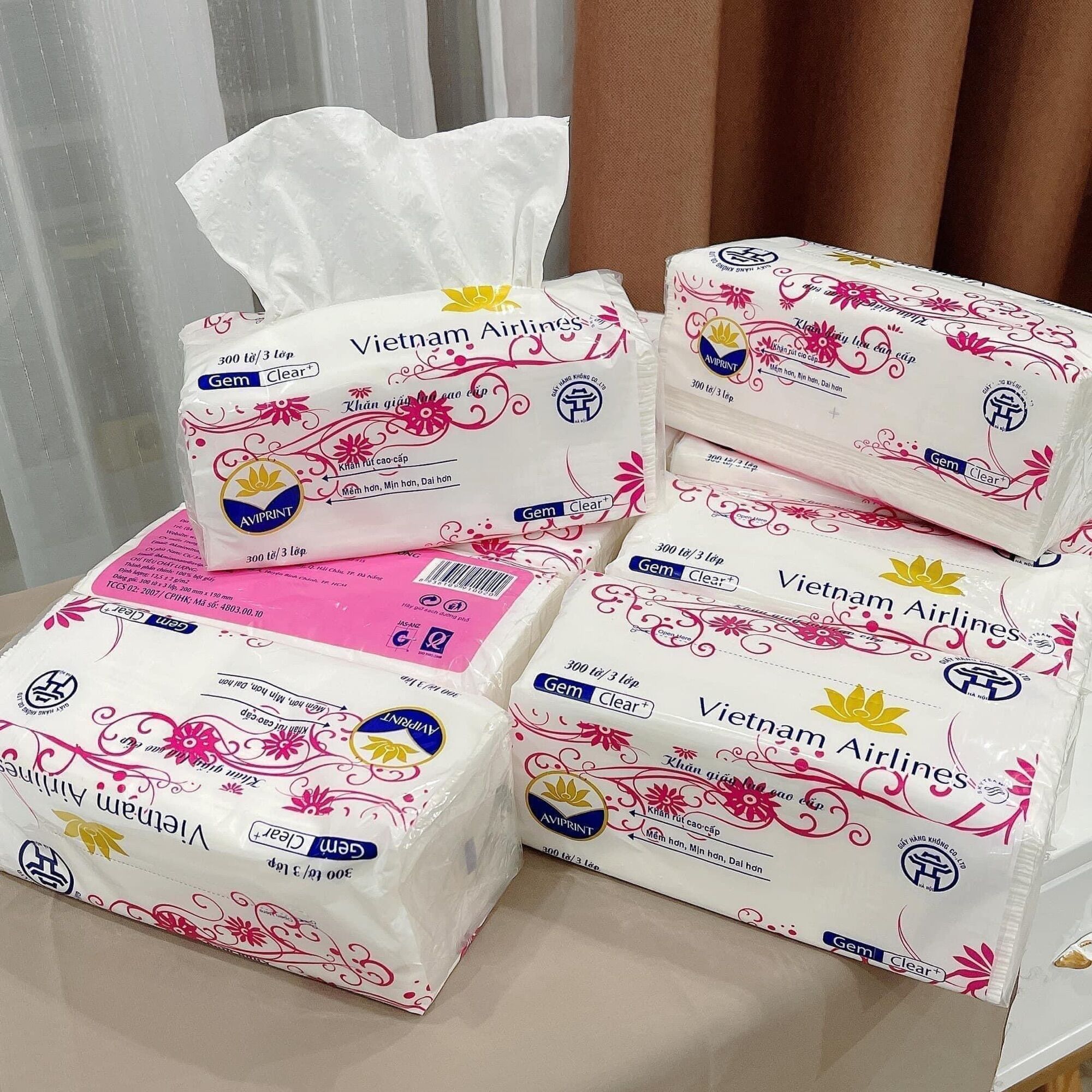 [GIÁ SỐC]300TỜ GIẤY ĂN LỤA CAO CẤP - KHĂN GIAY RÚT HÀNG LOẠI 1