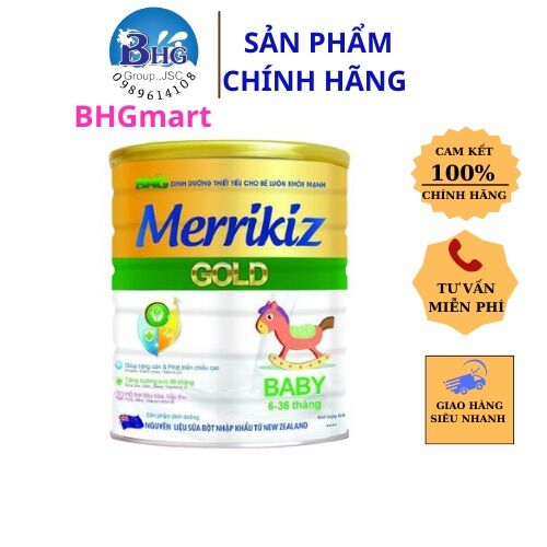 Sữa Bột Merrikiz Gold baby 900g