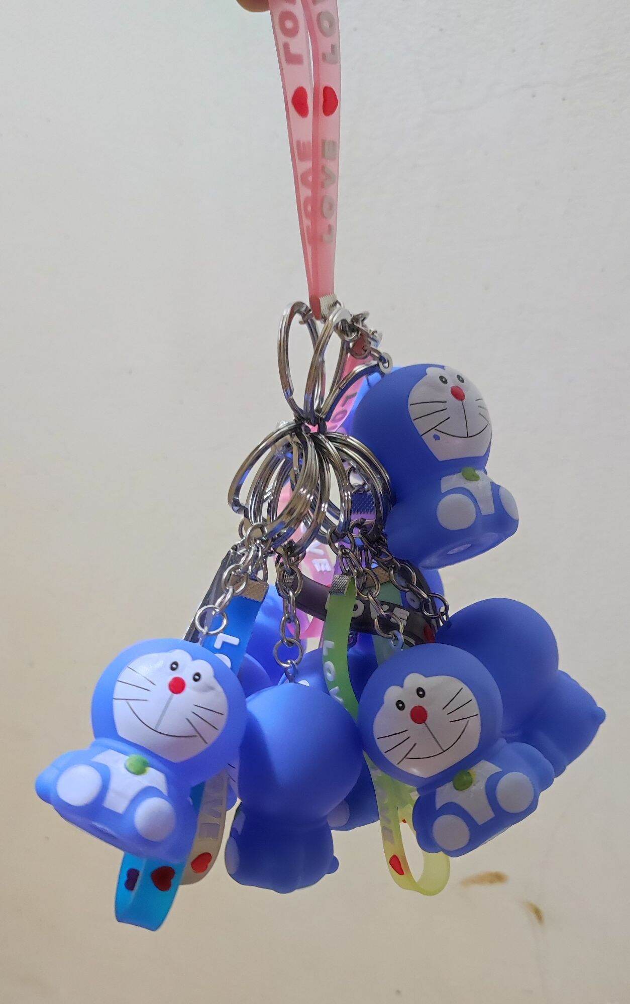 Móc gắn chìa khóa Doraemon bóp kêu siêu xinh