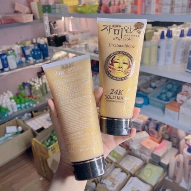 Mặt nạ vàng 24k gold mask