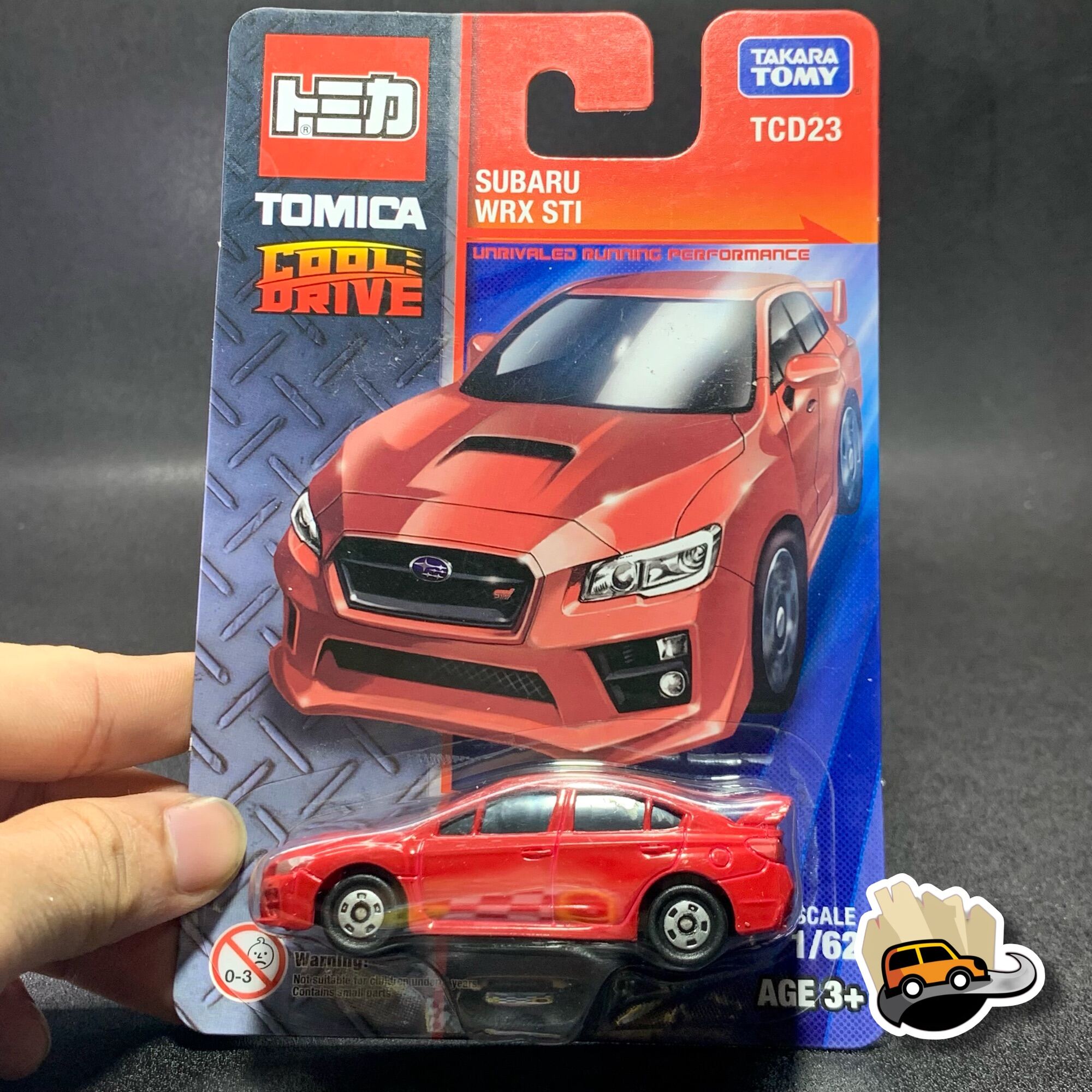 Xe mô hình Tomica Cool Drive SUBARU WRX STI - Đỏ - tỉ lệ 1 62