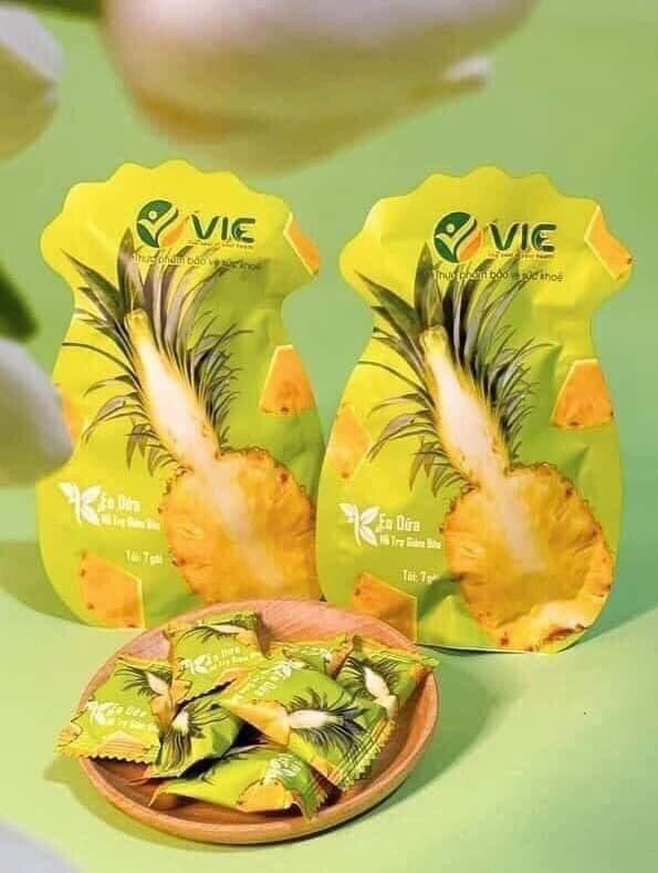 Kẹo dứa giảm cân Vic Organic túi 7 viên giảm 2-3kg [ chính hãng] nhập khẩu