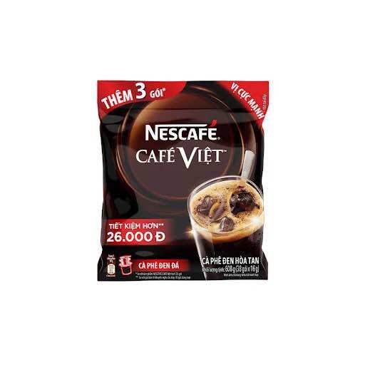 Cà phê đen đá nescafé cafe việt bịch 608g