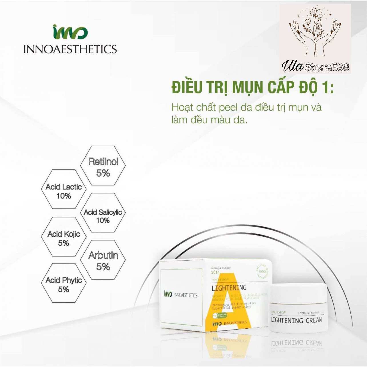 [Lọ Chiet và Fullbox]Thay Da Sinh Học Peel A INNO LIGHTENING CREAM