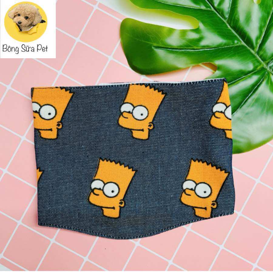TÃ VẢI SIMPSON QUẤN BỤNG CHO CHÓ ĐỰC