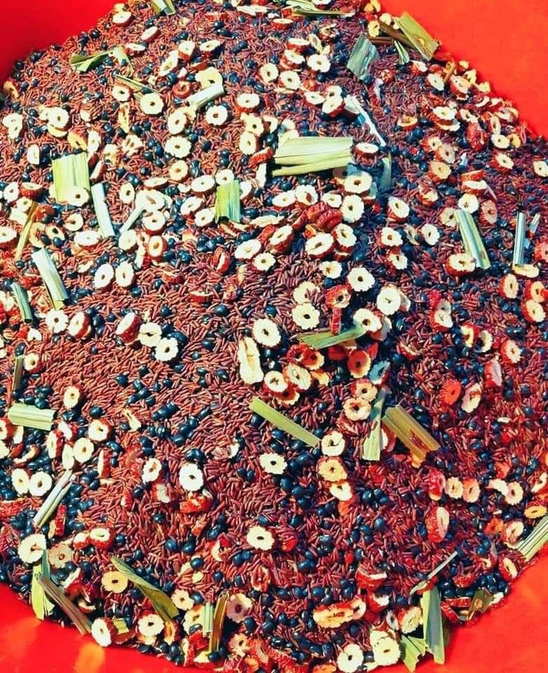 Trà gạo lứt đậu đen mix táo tàu- túi zip 1kg
