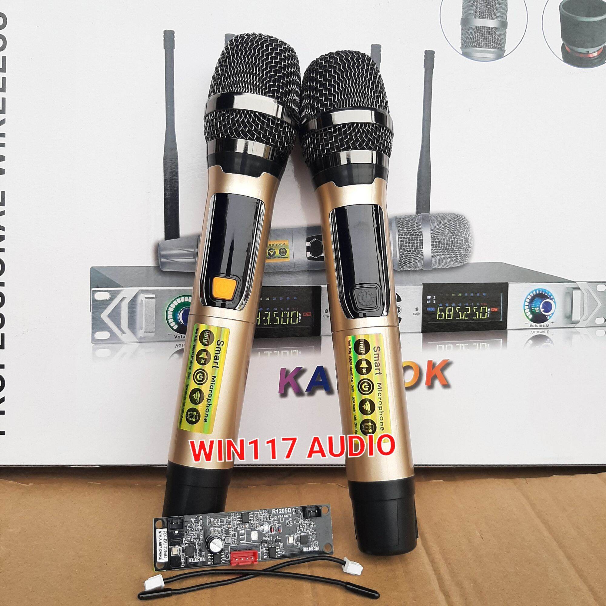 Micro loa kéo không dây t8110. tiếng sáng. sét tần số