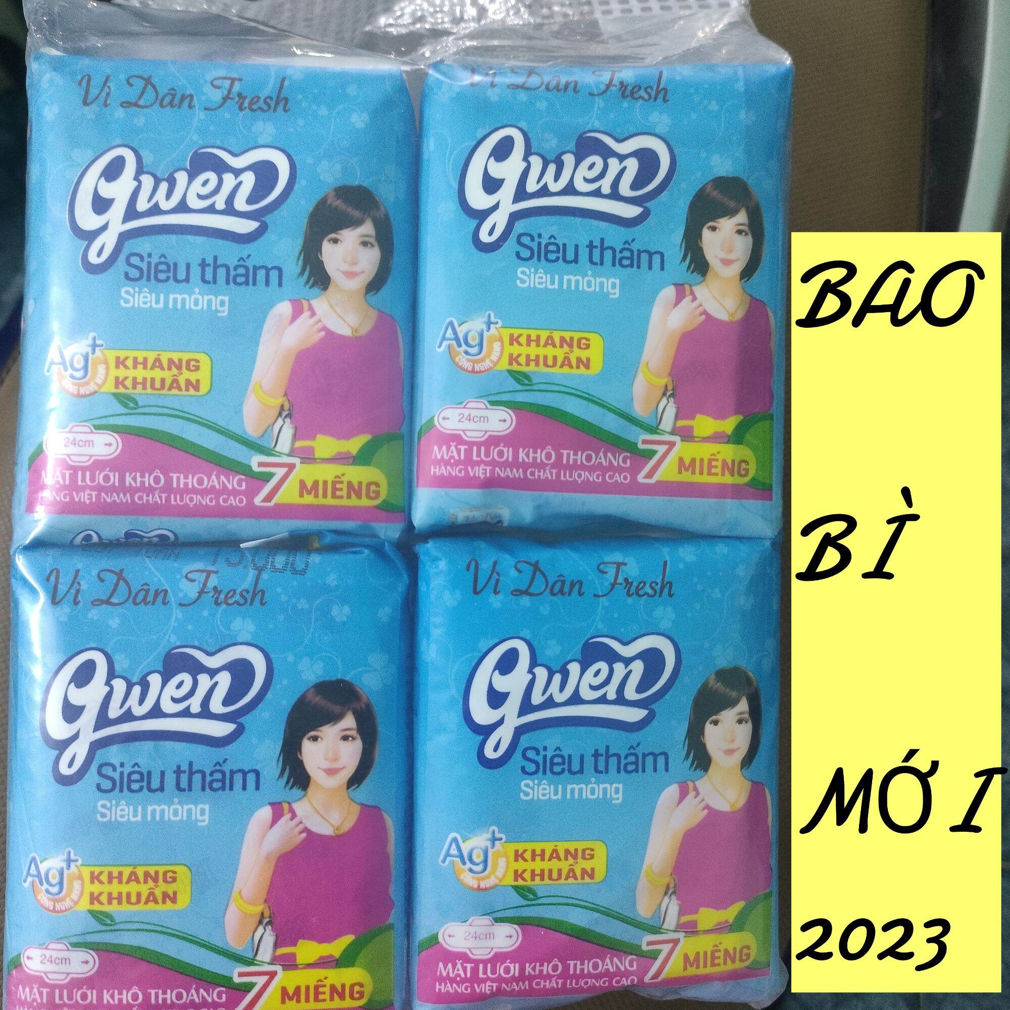 4 GÓI BĂNG VỆ SINH VÌ DÂN SIÊU MỎNG ( GÓI 7 MIẾNG )