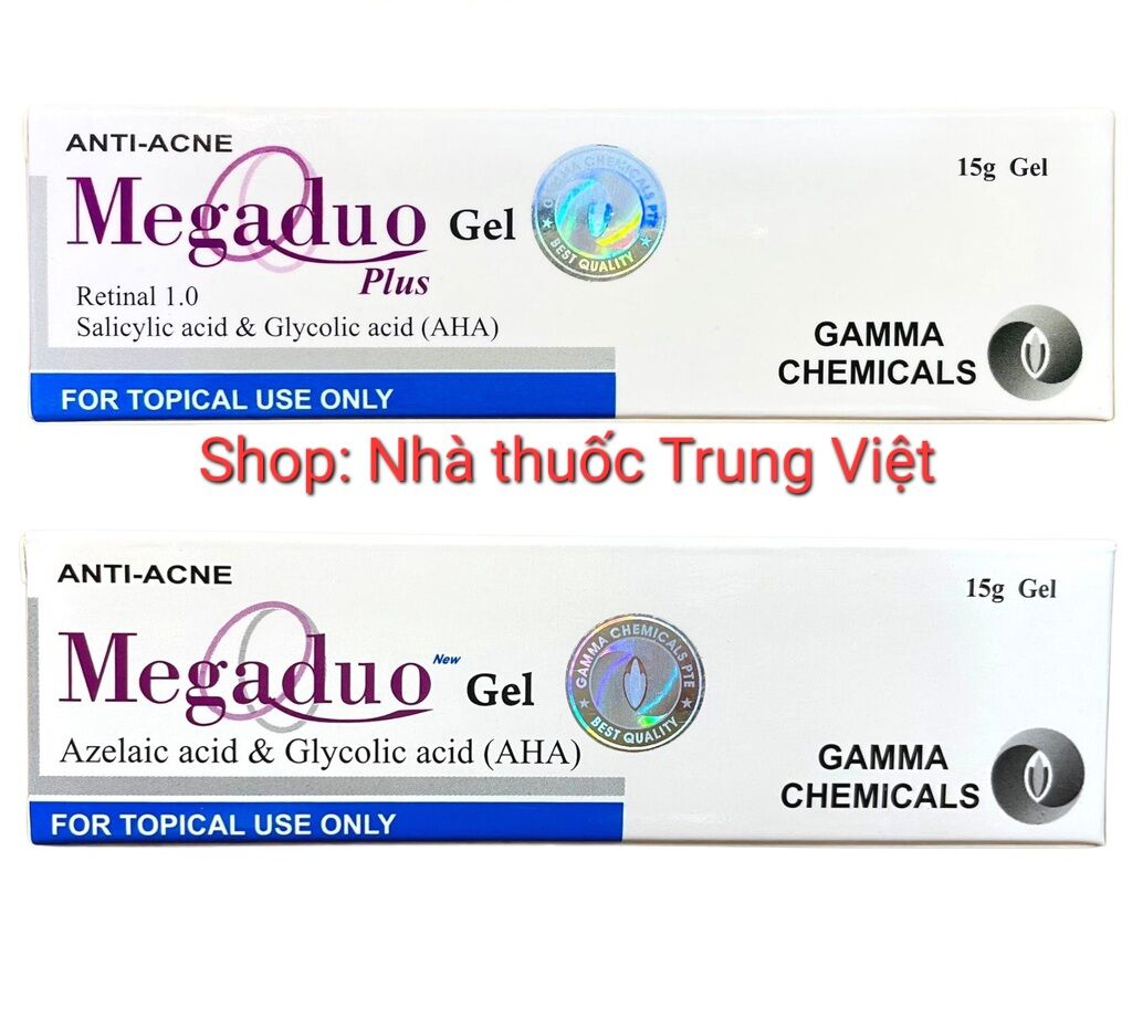 Gel Megaduo giúp ngừa mụn giảm thâm mờ sẹo - Kem mụn Megaduo Gamma 15g bản thường