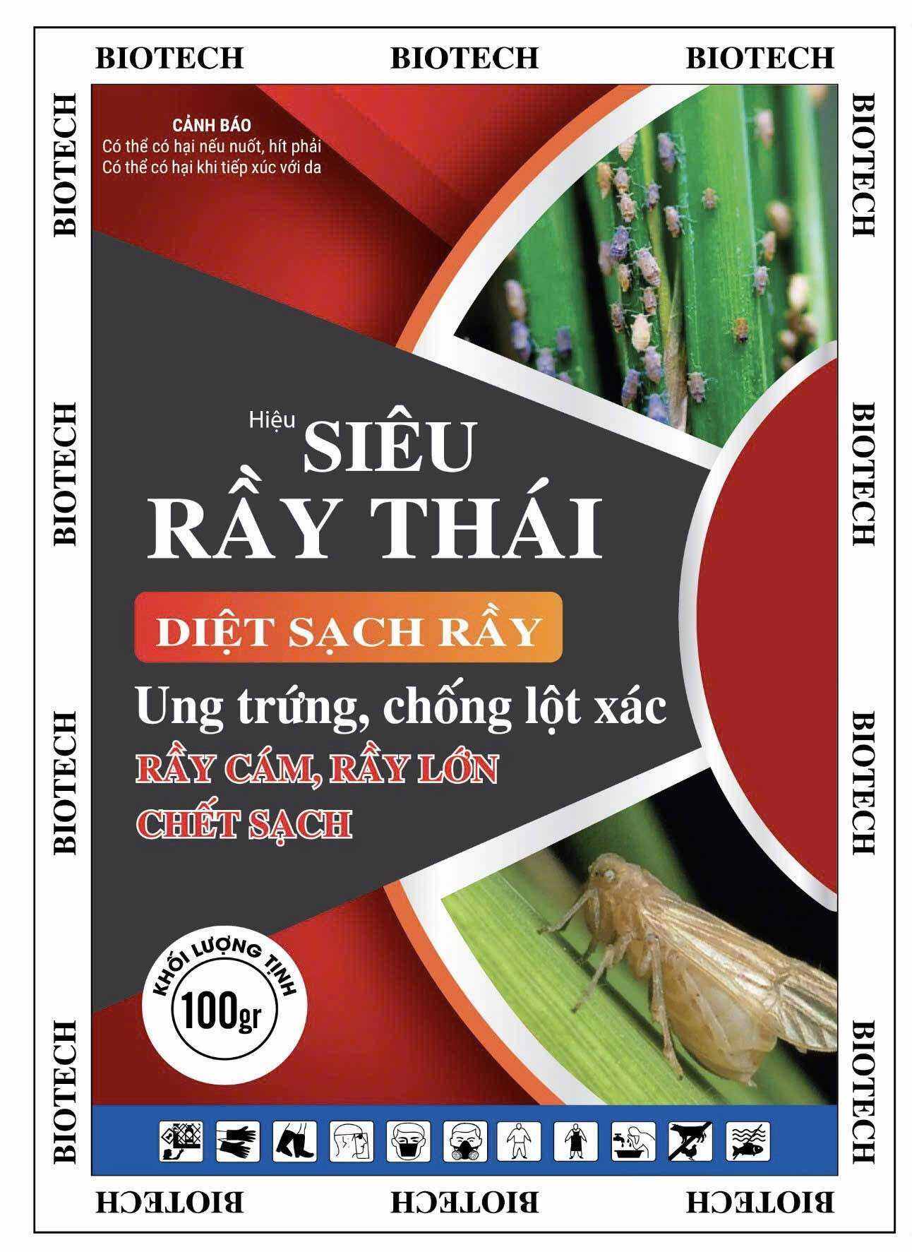 Siêu rầy Thái gói 100g -diệt sạch sâu rầy từ giai đoạn trứng non đến trưởng thành