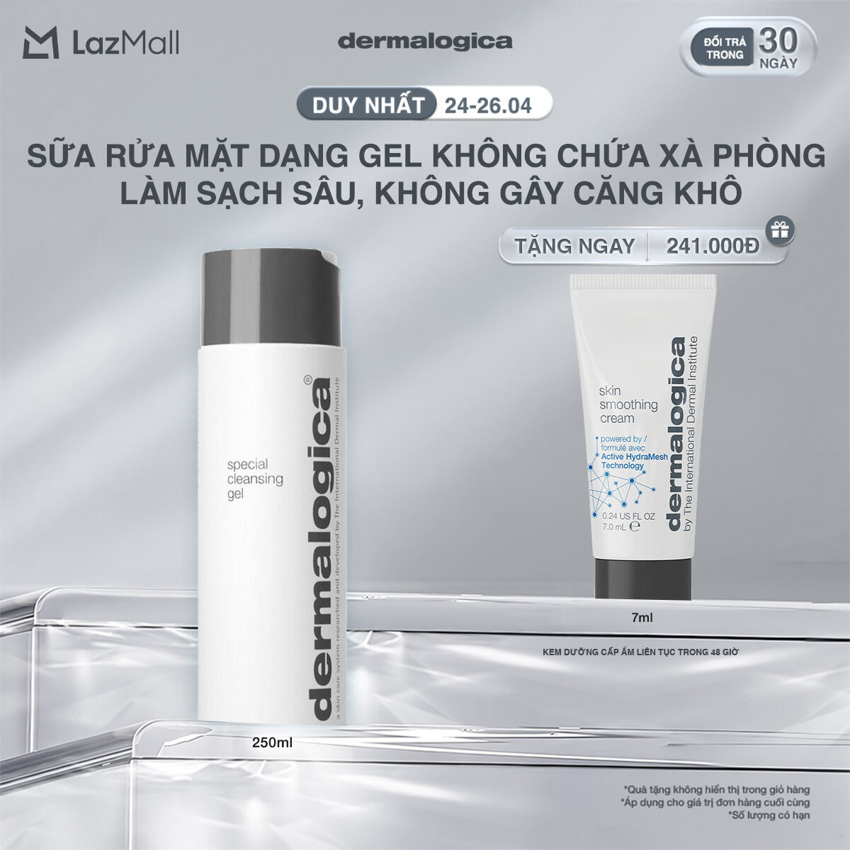 Sữa rửa mặt Dermalogica Special Cleansing Gel không chứa xà phòng 250ml