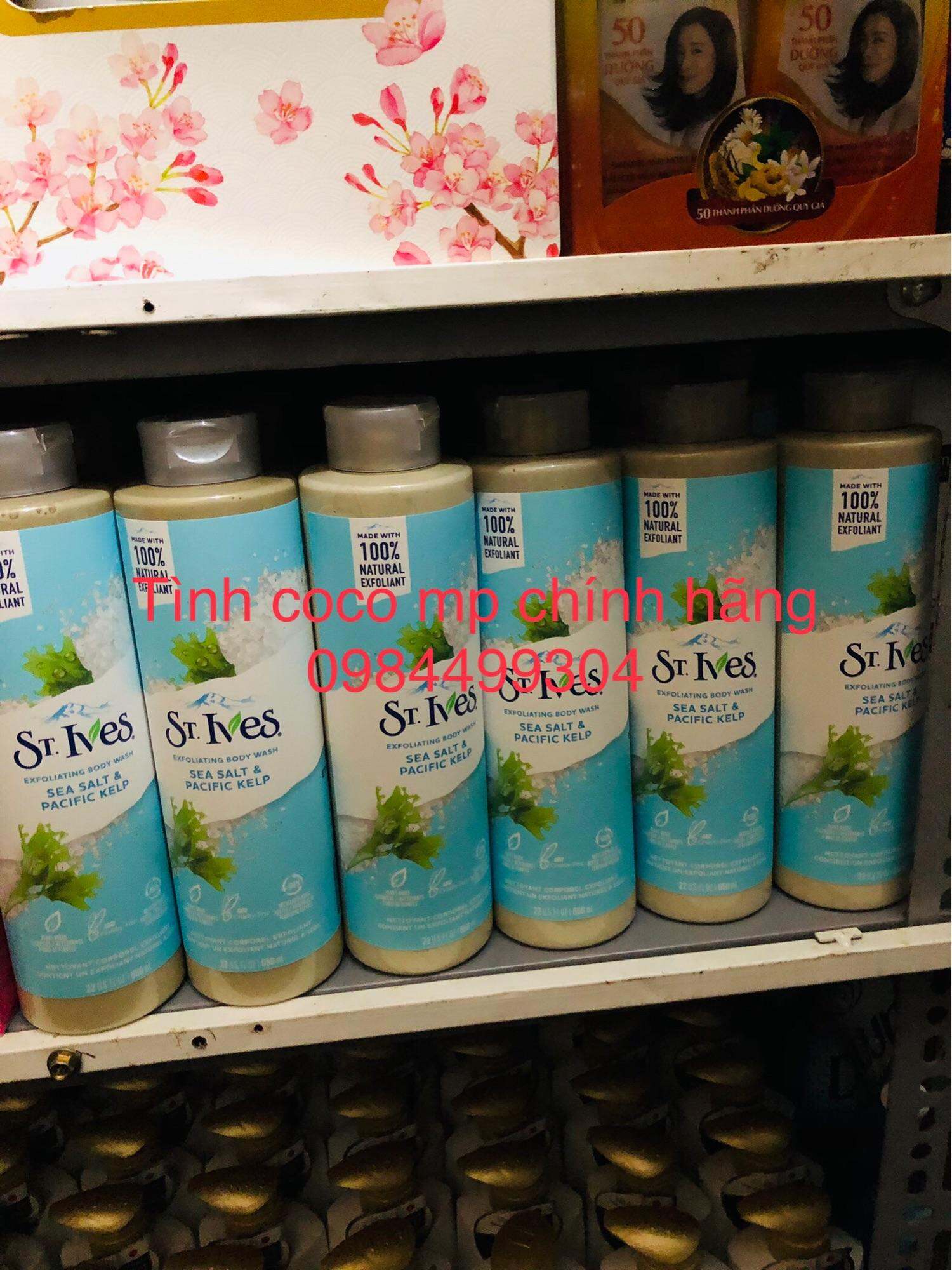 Sữa Tắm Tẩy Tế Bào Chết Sữa Tắm Stives Chiết Xuất Muối Biển Và Tảo Bẹ 650ml Body Wash Sea Salt