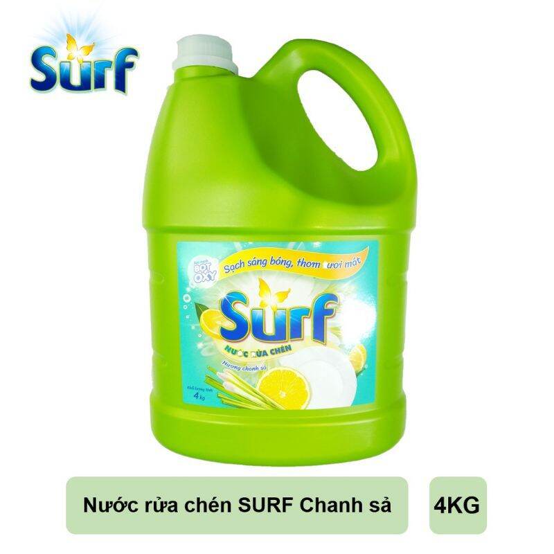 Nước Rửa Chén Surf hương Chanh Sả 3'6kg.