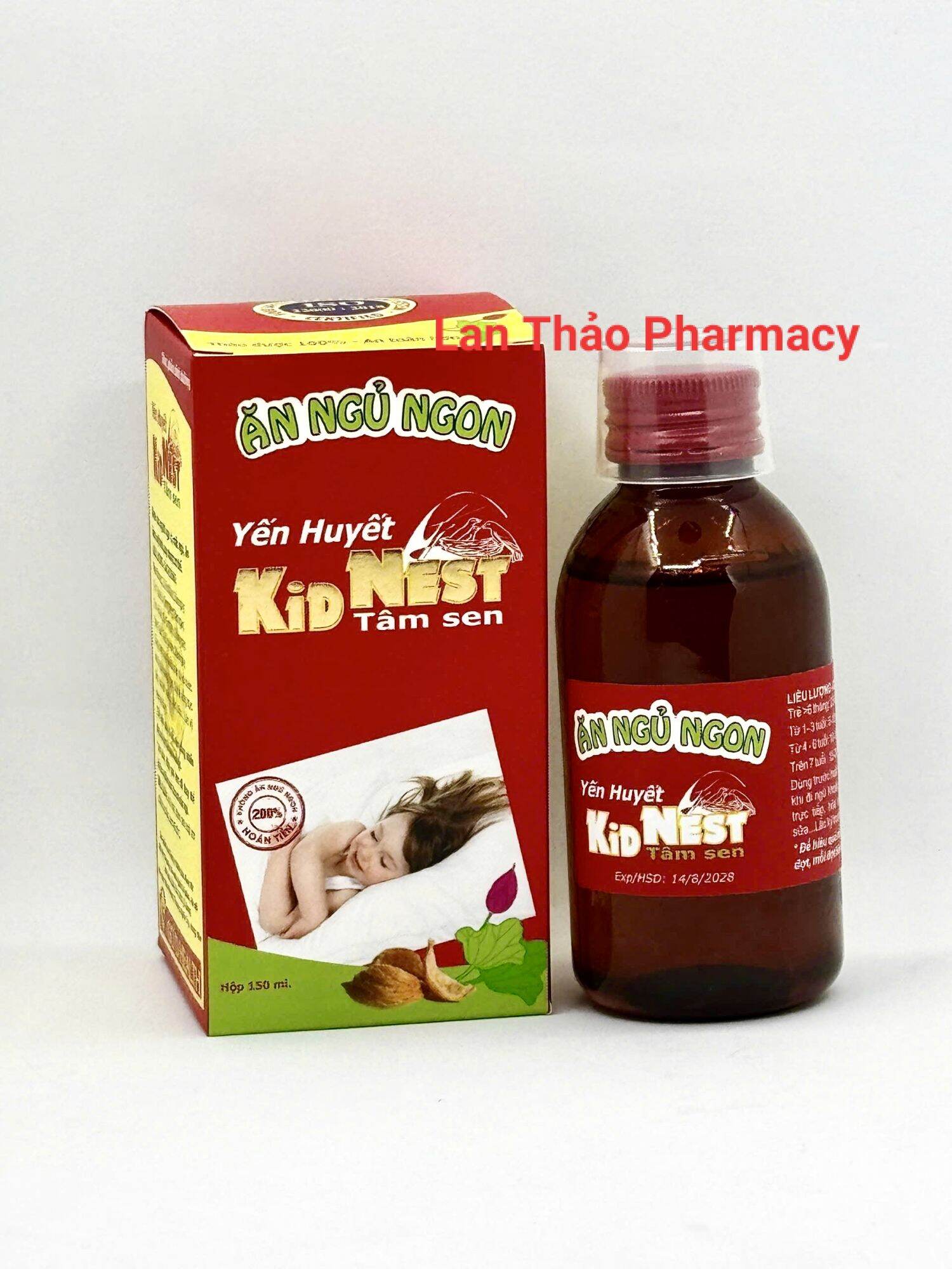 Siro Ăn Ngủ Ngon Yến Huyết Kidnest Tâm Sen Chai 150ml