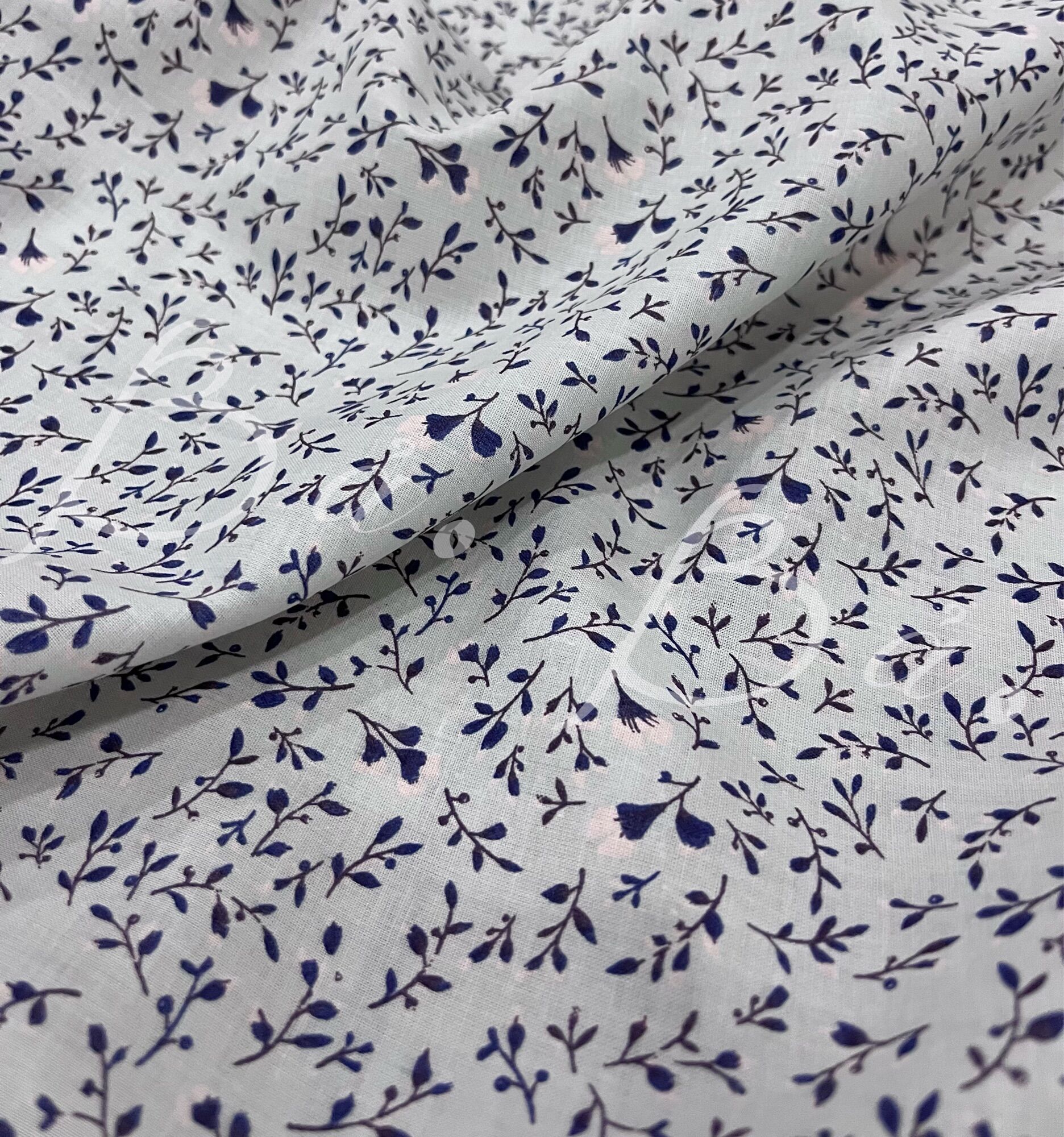 Vải xô linen hoa nhí mềm rũ khổ 1m50
