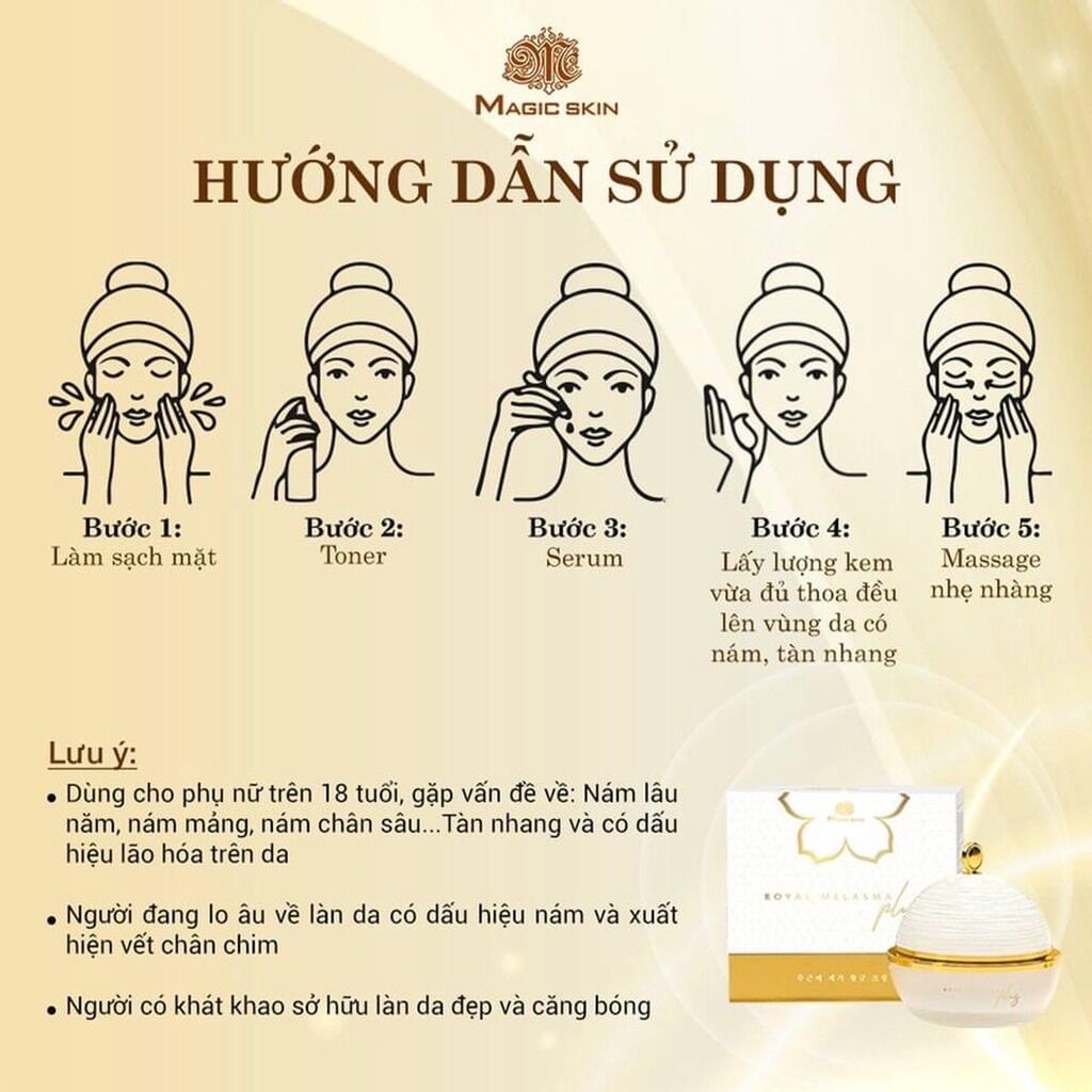 Cao Nám Hoàng Cung MAGIC SKIN ( Tặng 1 chống nắng mini)