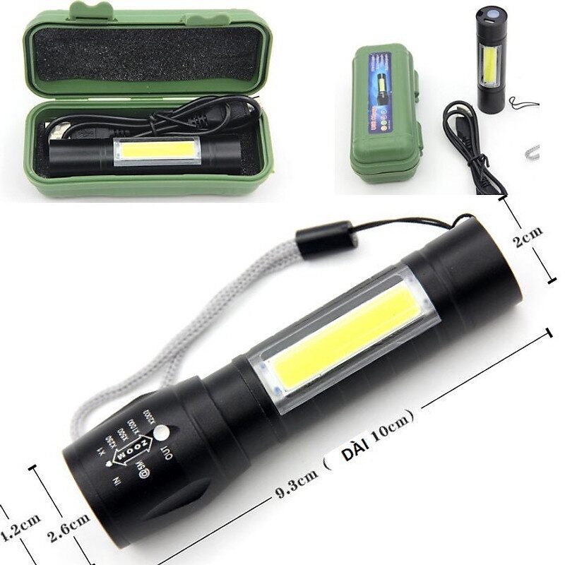 Đèn pin mini H352 bóng T6 siêu sáng