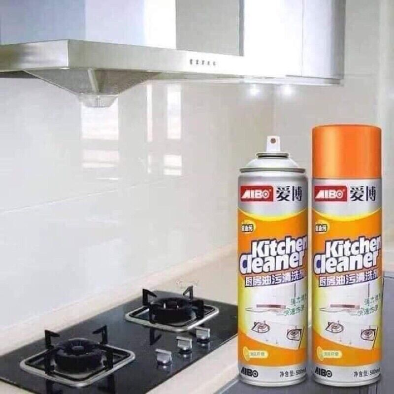 Chai xịt bọt bếp kitchen clean vàng cam dễ sử dụng